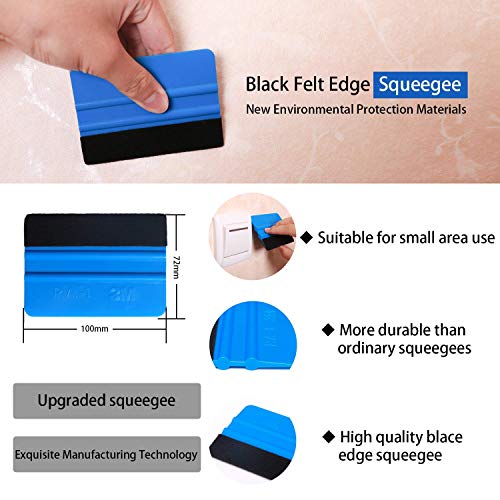 STORE 2508 Store2508 All Purpose Wallpaper Scraper Tool Kit for Car Wrap, Tint Glass Film With Cutter, Blade Replacement, Smoother Tool for Wall Paper - Image 2