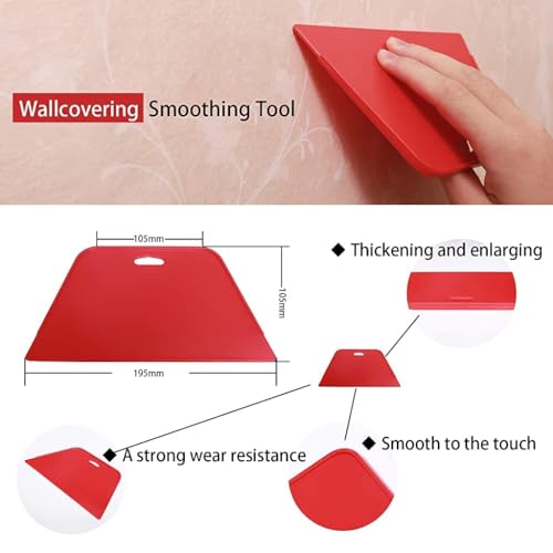 STORE 2508 Store2508 All Purpose Wallpaper Scraper Tool Kit for Car Wrap, Tint Glass Film With Cutter, Blade Replacement, Smoother Tool for Wall Paper - Image 5