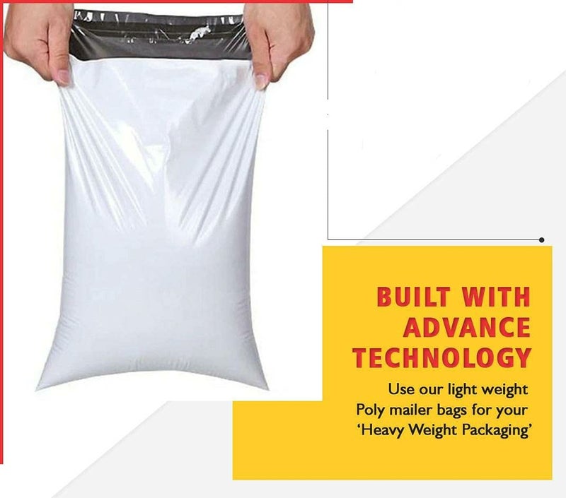 PlantaZee inr |(8 X 10 Inches) (60 micron) Pack of 100 Polybags with POD - Tamper Proof Online Courier Bags/Envelopes/Pouches/Covers/Mailing Bags - Image 4