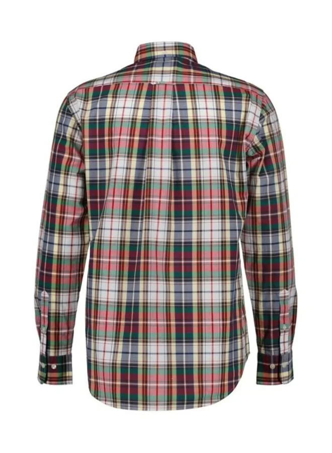 GANT Gant Regular Fit Tartan Checked Poplin Shirt