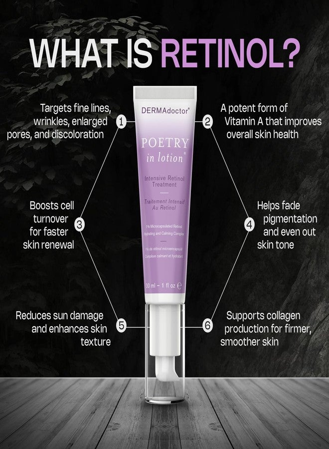DERMAdoctor كريم ديرما دوكتور ريتينول المضاد للشيخوخة للتجاعيد للبقع الداكنة، لون البشرة غير المتساوي، تغير اللون، مضاد للتجاعيد، مرطب، غير مهيج، كريم للوجه - مصمم من قبل أطباء الجلد - 1 أونصة - Image 3