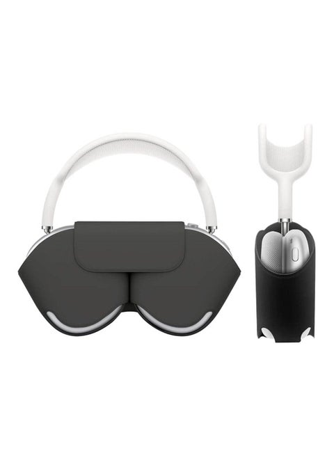 Compatible with Smart Case for Apple AirPods Max Automatic Sleep Function Protective Headphones Case Cover Scratch-proof Travel Carrying Case Airpods Max Accessories for AirPod Max-Black