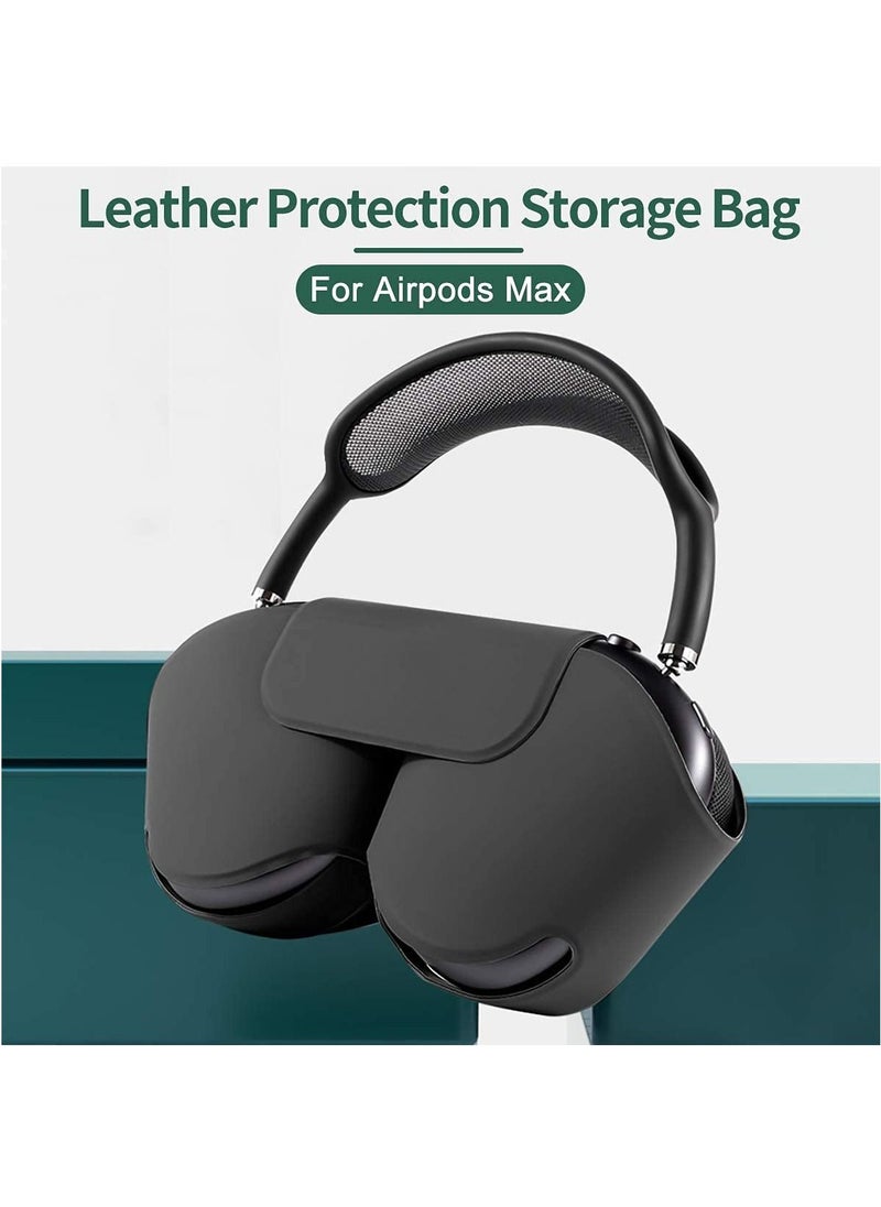 Compatible with Smart Case for Apple AirPods Max Automatic Sleep Function Protective Headphones Case Cover Scratch-proof Travel Carrying Case Airpods Max Accessories for AirPod Max-Black