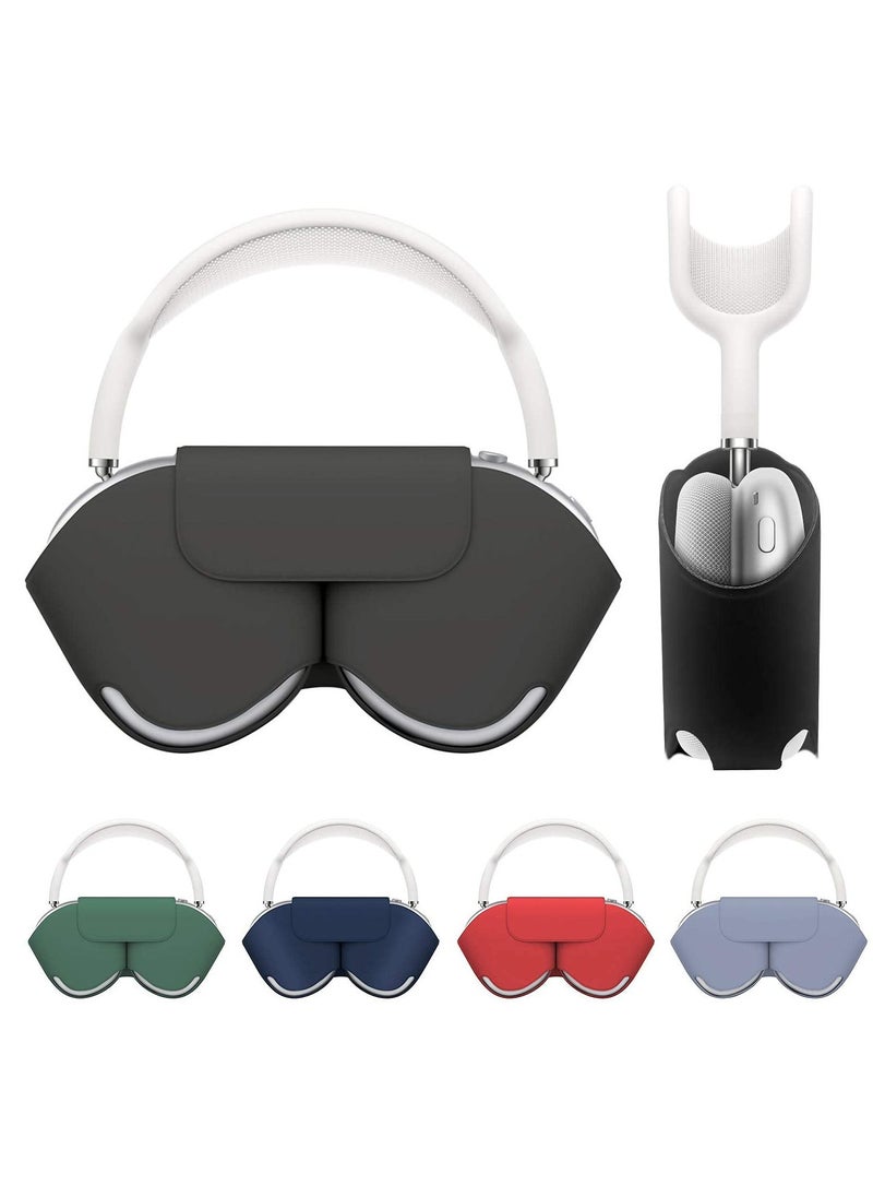 Compatible with Smart Case for Apple AirPods Max Automatic Sleep Function Protective Headphones Case Cover Scratch-proof Travel Carrying Case Airpods Max Accessories for AirPod Max-Black