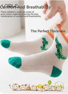Unique 5 Pairs Short Cotton Socks, Mesh Breathable Socks, Suitable for Little Girls and Boys From 3-5 Years Old, Babies, Toddlers, Children  - Image 4