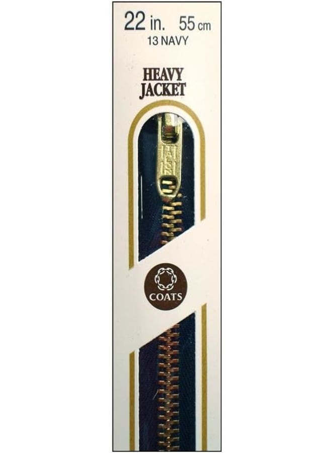 The Heavy Weight Brass Separating Zipper has size 5 brass teeth on a polyester tape. This zipper provides a heavier option for jackets and sportswear. - Image 3