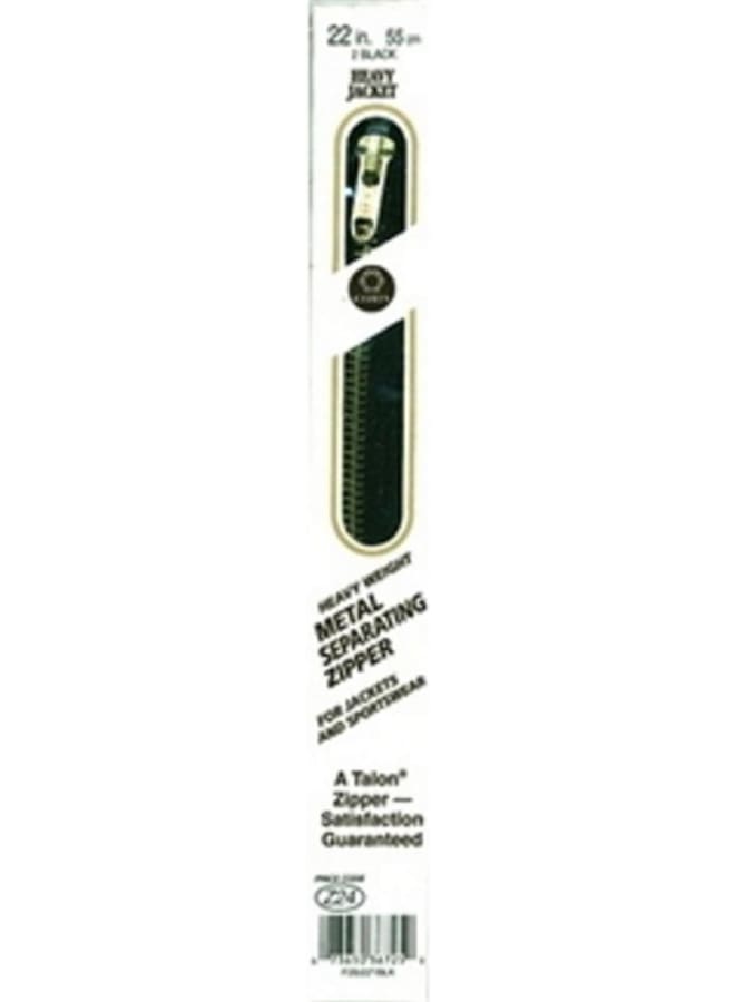 The Heavy Weight Brass Separating Zipper has size 5 brass teeth on a polyester tape. This zipper provides a heavier option for jackets and sportswear. - Image 4