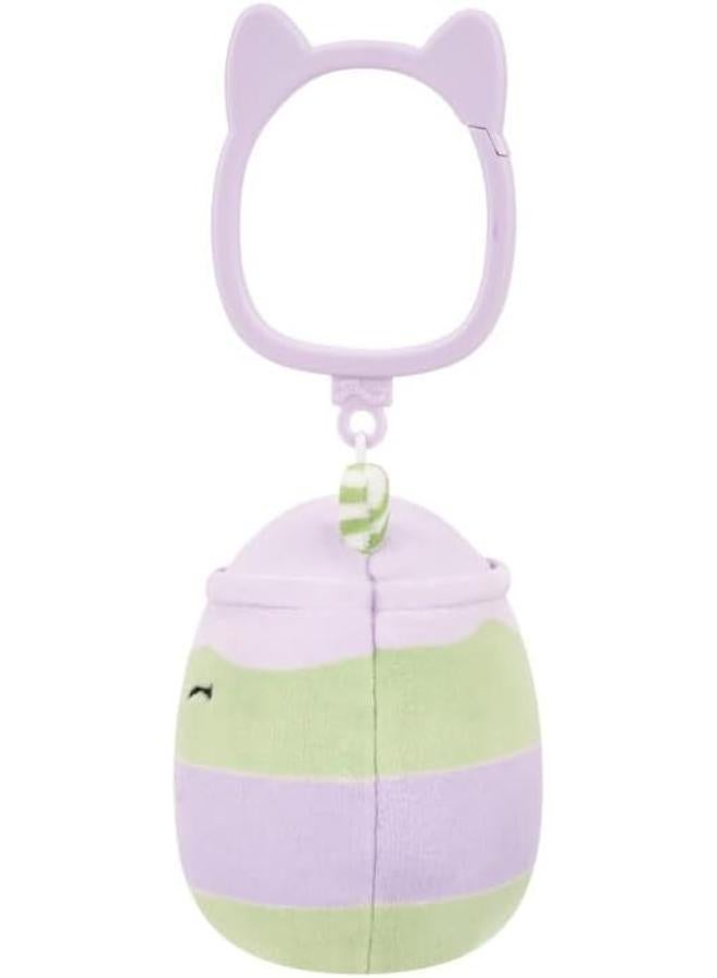 Jazwares Squishmallows Original Clip On: Lavender Matcha Latte - Latchmi - Image 2