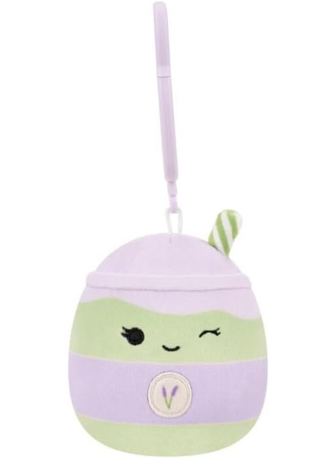Jazwares Squishmallows Original Clip On: Lavender Matcha Latte - Latchmi - Image 3