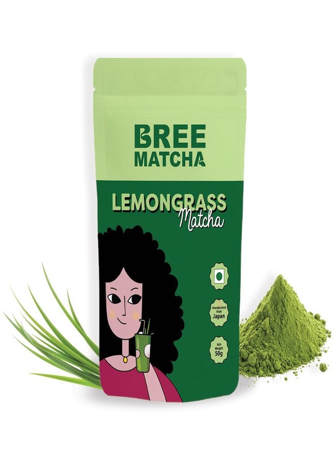 Bree Matcha Lemongrass Matcha Powder 50g | Japanese Green Tea from Kagoshima | Natural Energy Booster | Supports Focus & Detox | Antioxidant Rich | Culinary Grade - Image 1