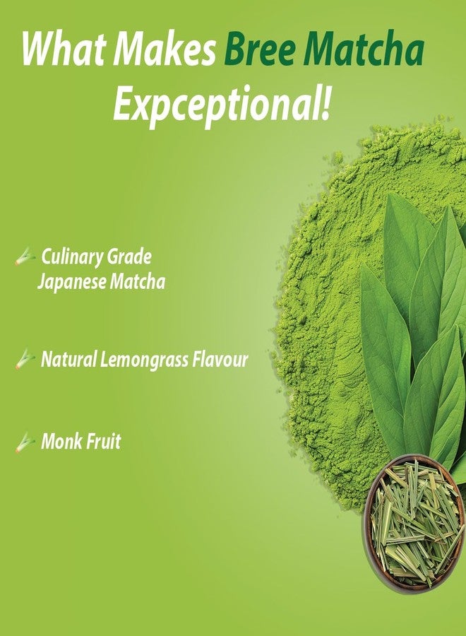 Bree Matcha Lemongrass Matcha Powder 50g | Japanese Green Tea from Kagoshima | Natural Energy Booster | Supports Focus & Detox | Antioxidant Rich | Culinary Grade - Image 4