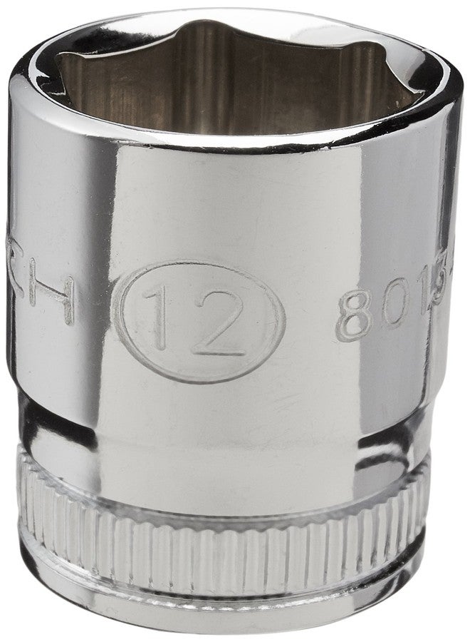 GEARWRENCH 1/4" Drive Standard Metric Socket 12mm, 6 Point - 80134 - Image 2