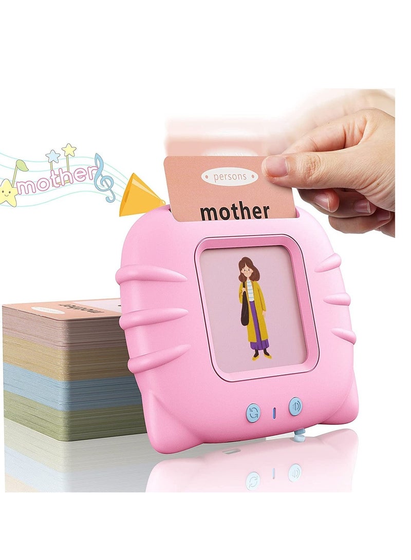 بطاقات فلاش صوتية تعليمية للأطفال في مرحلة ما قبل المدرسة من مونتيسوري للحيوانات للأطفال من 1 إلى 6 سنوات. ألعاب تعليمية بطاقات فلاش تتحدث مع 112 بطاقة مزدوجة الجوانب 224 كلمة - Image 5