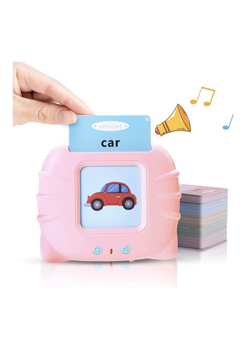 بطاقات فلاش صوتية تعليمية للأطفال في مرحلة ما قبل المدرسة من مونتيسوري للحيوانات للأطفال من 1 إلى 6 سنوات. ألعاب تعليمية بطاقات فلاش تتحدث مع 112 بطاقة مزدوجة الجوانب 224 كلمة - Image 4