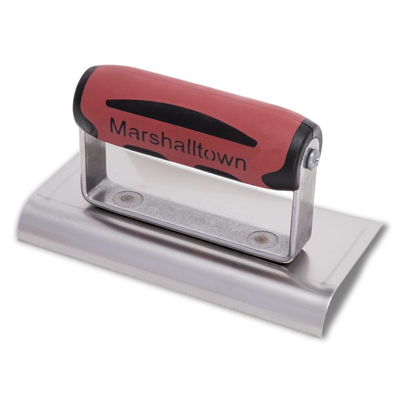 MARSHALLTOWN Curved Concrete Edger, 6 x 3 Stainless Steel Blade, 1/2 Lip x 3/8 Radius, Made in the USA, 136SSD - Image 2