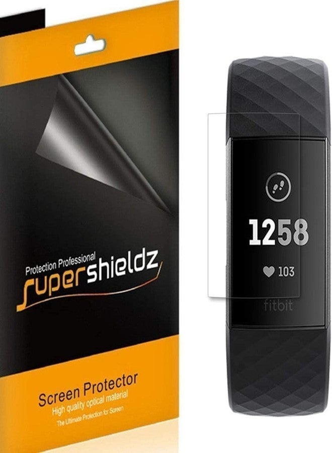 Supershieldz (3 Pack) Designed for Fitbit Charge 4, Charge 3 and Charge 3 SE Screen Protector, 0.13mm, High Definition Clear Shield (TPU) - Image 1