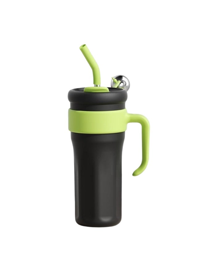 Black and green Ice Tumbler（water bottle）Pro 1.2L - 24Hr Vacuum Insulated Stainless Steel Water Bottle for Extreme Heat, Giant Leakproof Tumbler with Sweat-Free Design, Desert Cooler for Outdoor/Car - Image 1
