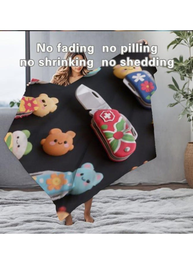 general Baby and children's cartoon flannel thin blanket (warm and comfortable, suitable for sleep, game use) 70cm*100cm - Image 5