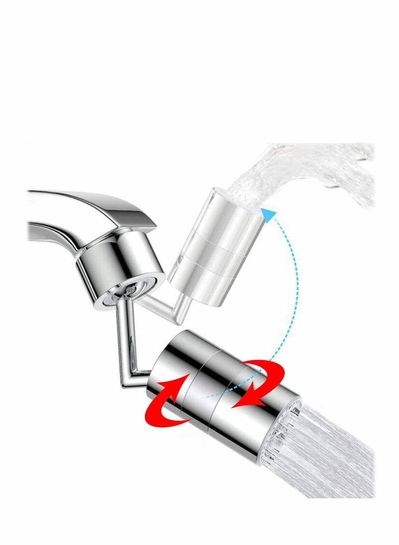 SYOSI 720 ° Faucet Aerator Big Angle Spray Large Flow Aerator Dual Function Kitchen Faucet Aerator, Bathroom Faucet Mounted for Face Washing, Gargle and Eye Flush - Image 1