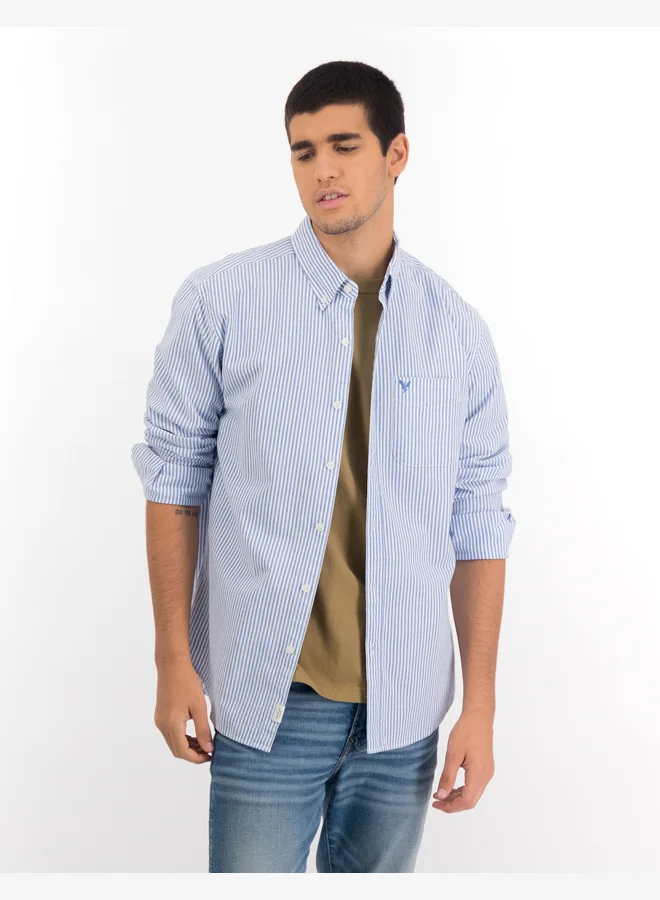 American Eagle AE Striped Classic Fit Oxford Button-Up Shirt