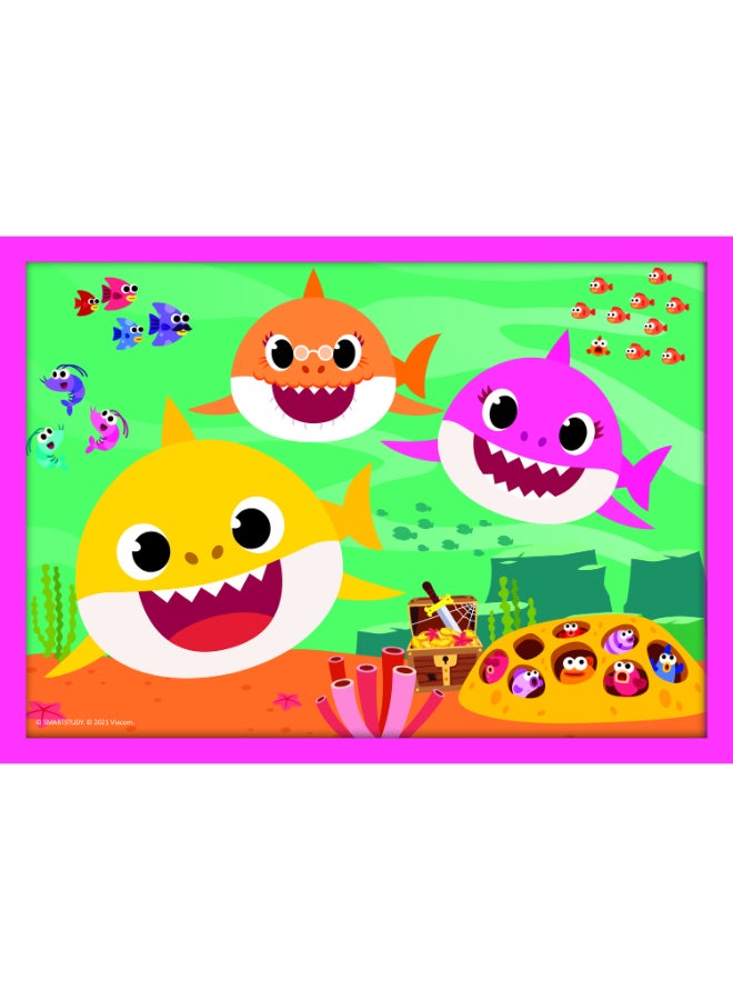Trefl Puzzles - "4in1 (12, 15, 20, 24)" - The Shark family / Viacom Baby Shark - Image 5