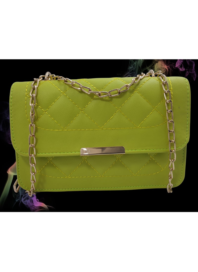TO FASHION - TO 3001 LEATHER WOMEN, GIRLS CROSS BODY BAG, SHOULDER BAG, WITH ATTATCHED BELT, MODERN, UNIQUE AND ELEGANT DESIGN, DIMENSIONS 13*21*7 CM LEMON A - Image 1