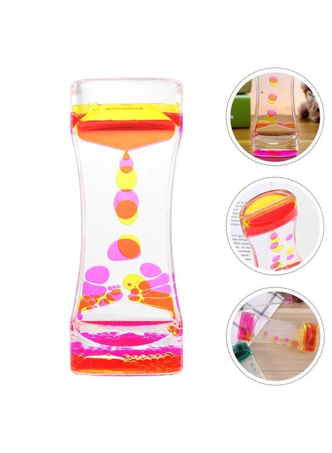 Oneshow Liquid Motion Bubbler Timer Colorful Oil Hourglass Liquid Sensory Toys Activity Fidget Toy Calm Stress Relief Desk Toys Desk Decor for Adults and Teenager Fidget Water Timers 3 Pack - Image 5