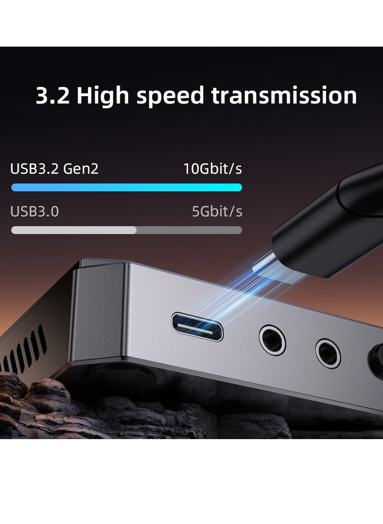 PIVA VD09 dual-capture card HD video adapter provides high-speed transmission without delay. It is equipped with a built-in fan for multiple heat dissipation to ensure stable long-term live streaming.