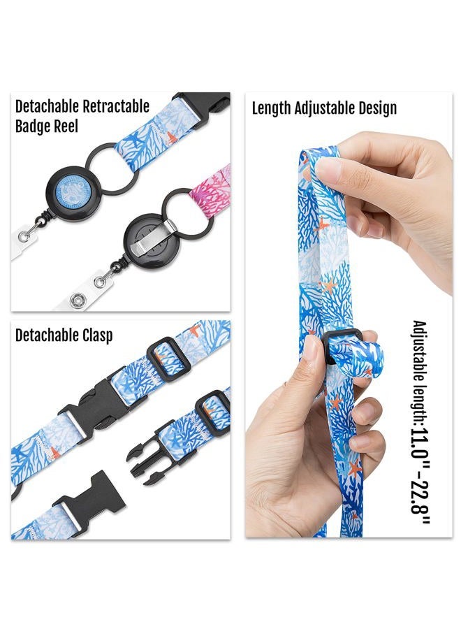 MNGARISTA Cruise Lanyards, Adjustable Lanyard with Retractable Reel, Waterproof ID Badge Holder for All Cruises Ships Key Cards, 2pack - Image 4
