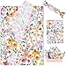 Whaline 100 Sheets Floral Tissue Paper Summer Watercolor Flower Gift Wrapping Paper 138 x 197 Inch Colorful Wildflower DIY Art Craft Paper for Wedding Birthday Baby Shower Party Decor - Image 1