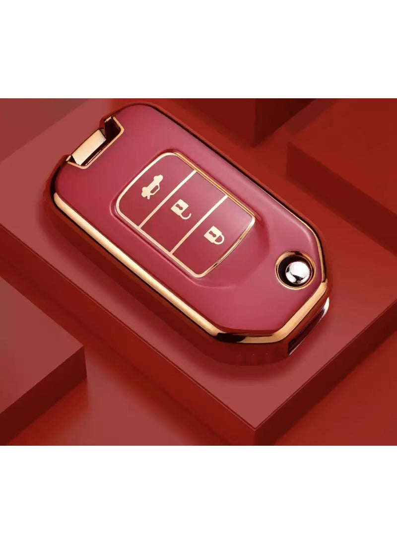 Xukey - Honda Civic H-Rv C-Rv Silicone Key Case Switchblade Model - Image 1