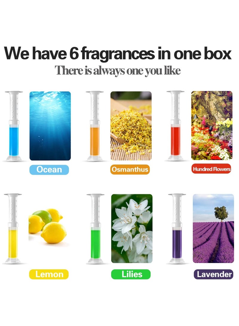 Generic Original Fresh Flower Stamp Toilet Gels, Stops Limescales and Stains with Air Freshening Scent, Deodorizing Clean, 72 Stamp Count, Pack of 6  - Image 5