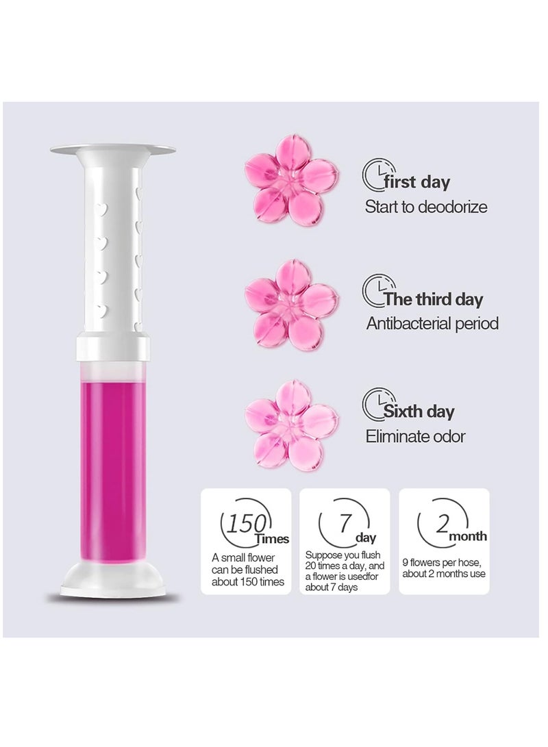Generic Original Fresh Flower Stamp Toilet Gels, Stops Limescales and Stains with Air Freshening Scent, Deodorizing Clean, 72 Stamp Count, Pack of 6  - Image 3