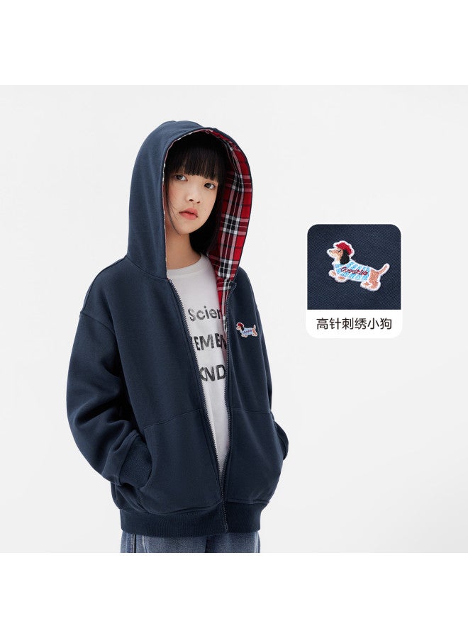 Zuoxi Girls' Knitted Cardigan Hooded Sweatshirt 2025 New Arrival Stylish Autumn Outerwear For Kids And Teens - Image 4
