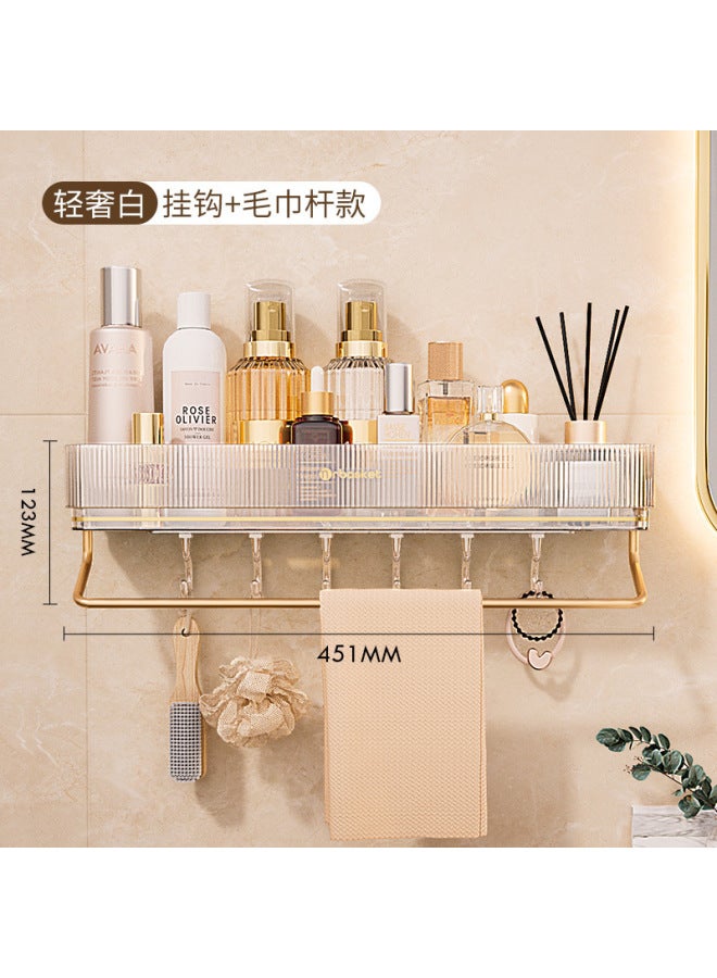 Light Luxury Bathroom Triangular Storage Rack, Bathroom Sink, No-drill Wall-mounted Towel Storage Rack