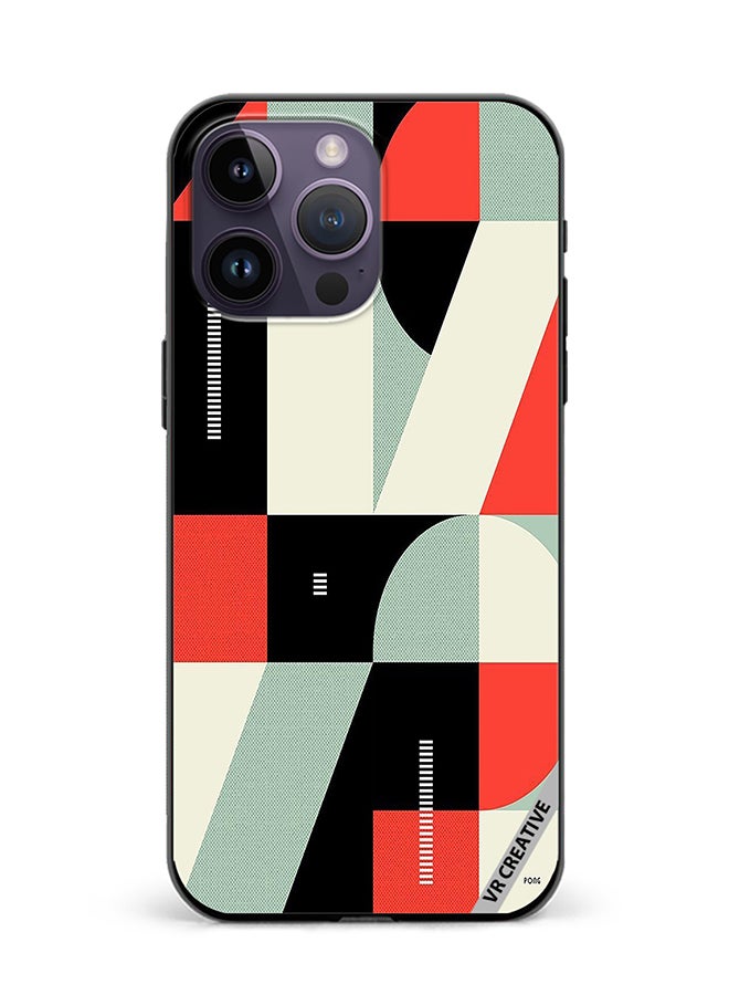 VR CREATIVE Protective Case Cover For Apple iPhone 16 Pro Max Abstract Illustration Design Multicolour