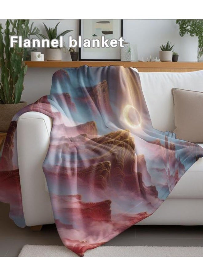 عام بطانية رقيقة من الفانيلا على غرار اللوحة الصينية (دافئة ومريحة، ومناسبة للنوم واستخدام الألعاب وإزالة الغبار ومنع الرمال) 150 سم * 200 سم - 19 - Image 5