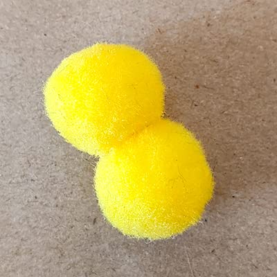 morel MOREL Black Yellow Green Orange POM POM Balls, 20 MM, Used in Jewellery & TORAN Making, Macrame Art & Craft , Decorations, Bag, Dresses, School Projects, Christmas, DIY, ETC (Total - 200)  - Image 5