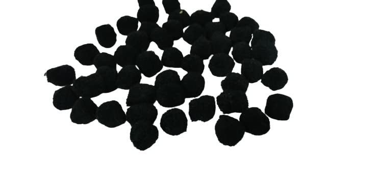 morel MOREL Black Yellow Green Orange POM POM Balls, 20 MM, Used in Jewellery & TORAN Making, Macrame Art & Craft , Decorations, Bag, Dresses, School Projects, Christmas, DIY, ETC (Total - 200)  - Image 3