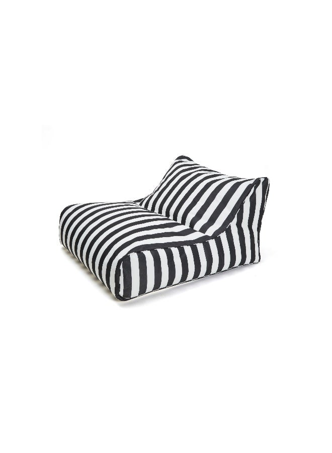Black And White Striped Lounge Seat For Kids