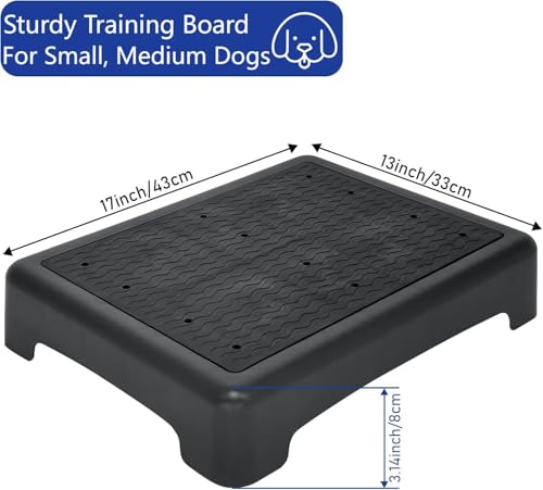 YEXEXINM Dog Training Place Board with NonSkid Surface Dog Platform for Training Portable Dog Agility Platform Dog Training Stand Dog Training Equipment Suitable for Small Dogs 17x13x314Inch - Image 3