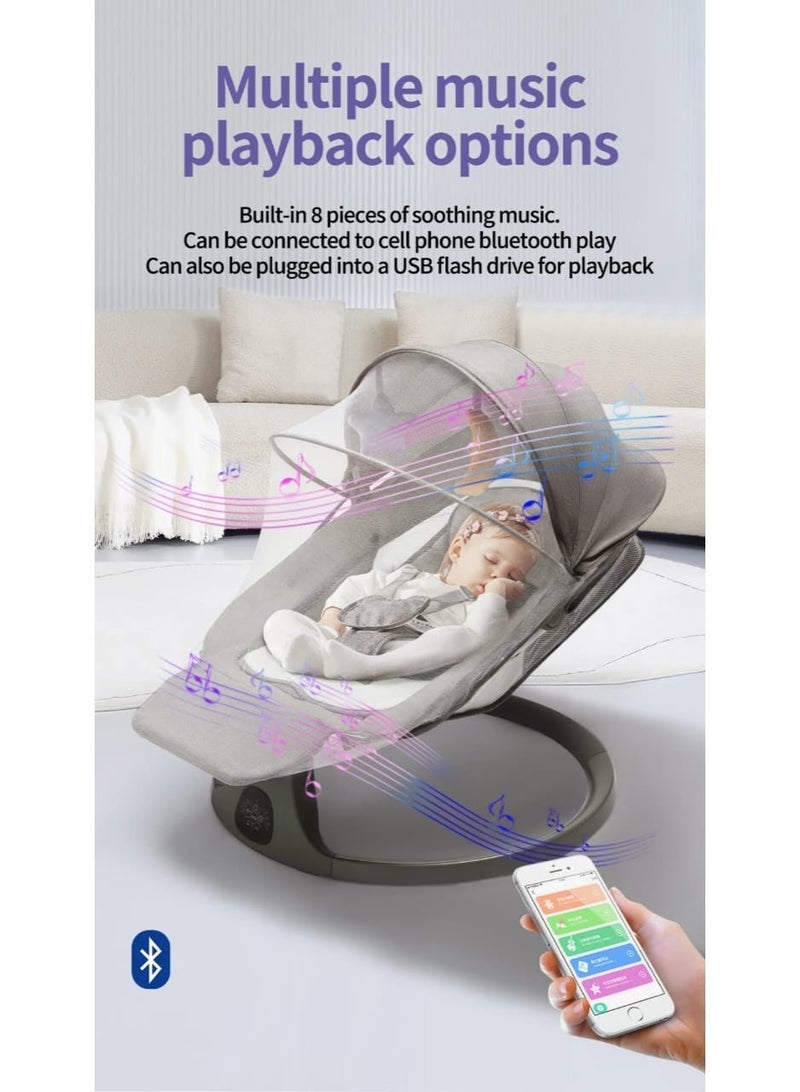 POPYPAPA Intelligent Electric Baby Rocking Chair and Sleeper with Remote Control - Image 5