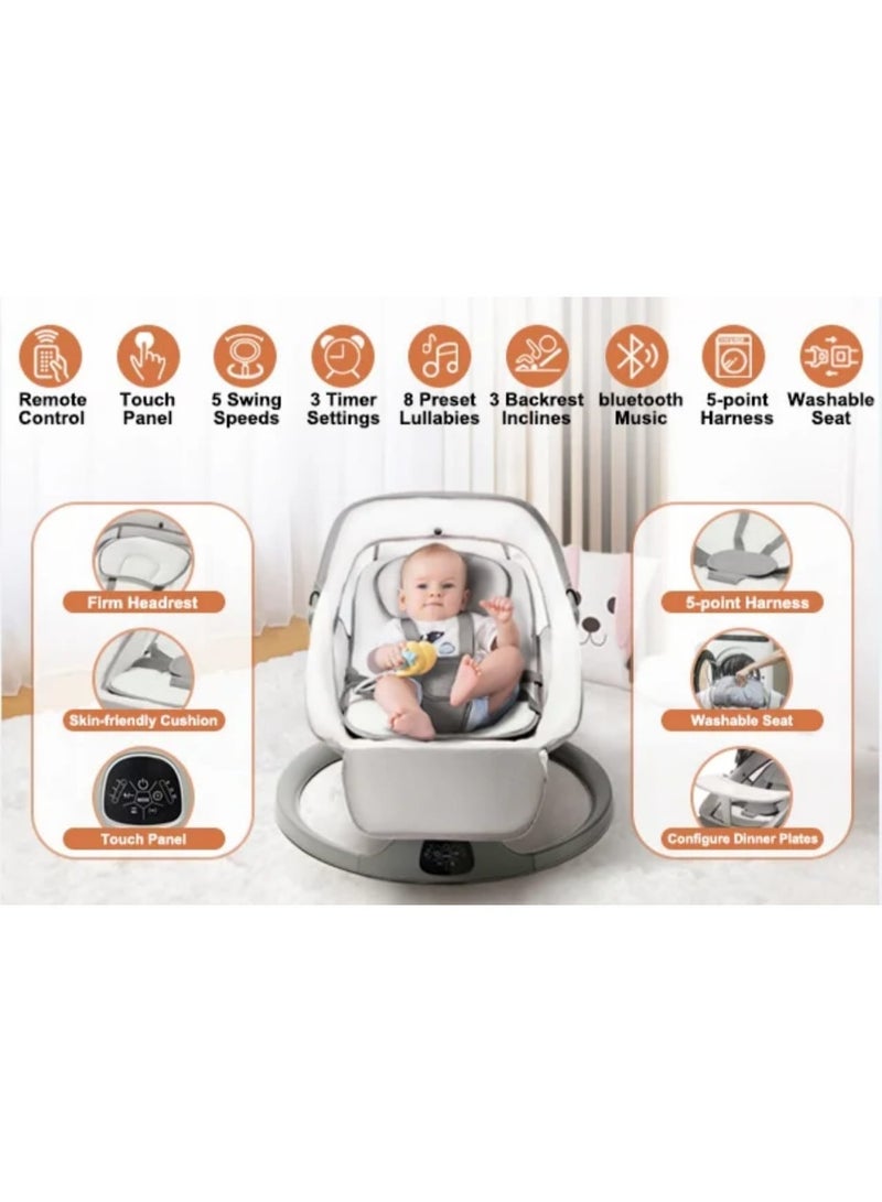 POPYPAPA Intelligent Electric Baby Rocking Chair and Sleeper with Remote Control - Image 2