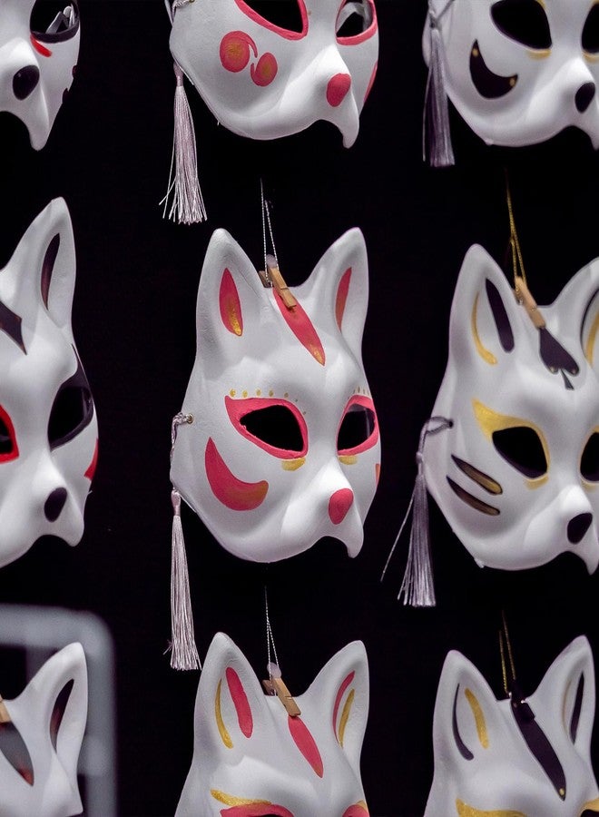 Qavctw 6pcs Cat Mask to Decorate DIY Paint Masquerade Mask Costume Prop for Carnival Cosplay Party Favors - Image 5