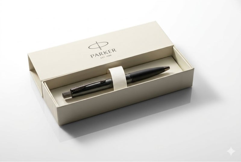 Parker Frontier Metallic Dark Grey Ballpoint Pen - Image 2