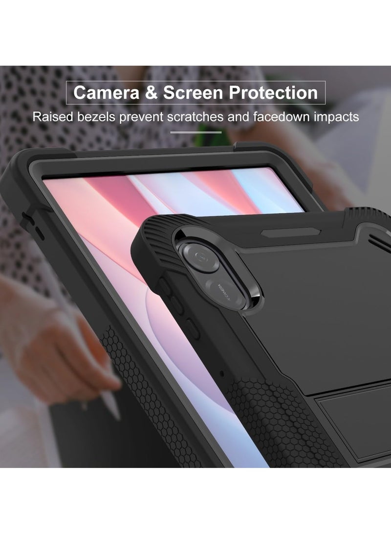 general Case Compatible with Honor Pad X9 11.5 inch 2023 Case Heavy Duty Rugged Hybrid Shockproof Protective Cover Built-in Bracket Stand - Image 2