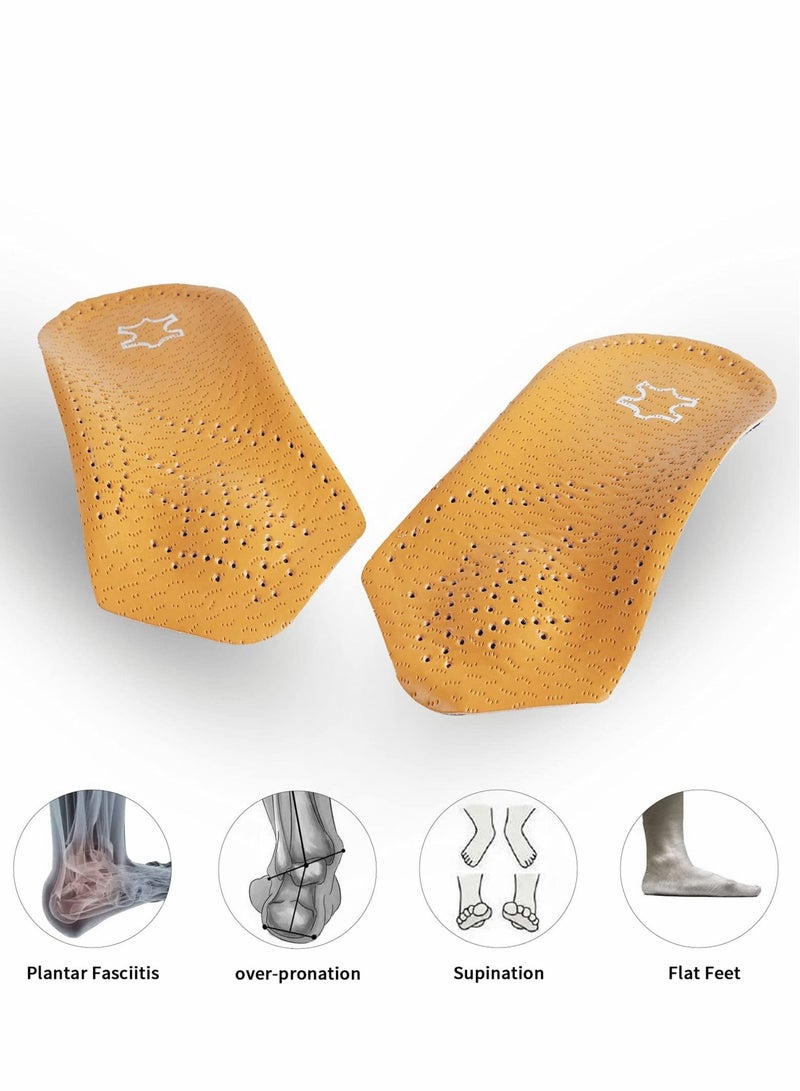 Excefore Plantar Fasciitis Arch Support Insoles with Metatarsal Pad Heel Cushion, 3/4 Length Shoe Inserts for Men and Women, Orthotic Inserts, Flat Feet Heel Spur Pain Relief Shoe Inserts  - Image 4