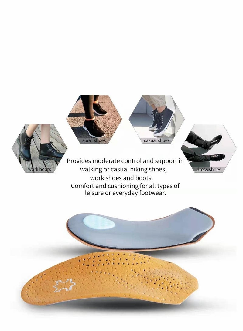 Excefore Plantar Fasciitis Arch Support Insoles with Metatarsal Pad Heel Cushion, 3/4 Length Shoe Inserts for Men and Women, Orthotic Inserts, Flat Feet Heel Spur Pain Relief Shoe Inserts  - Image 5