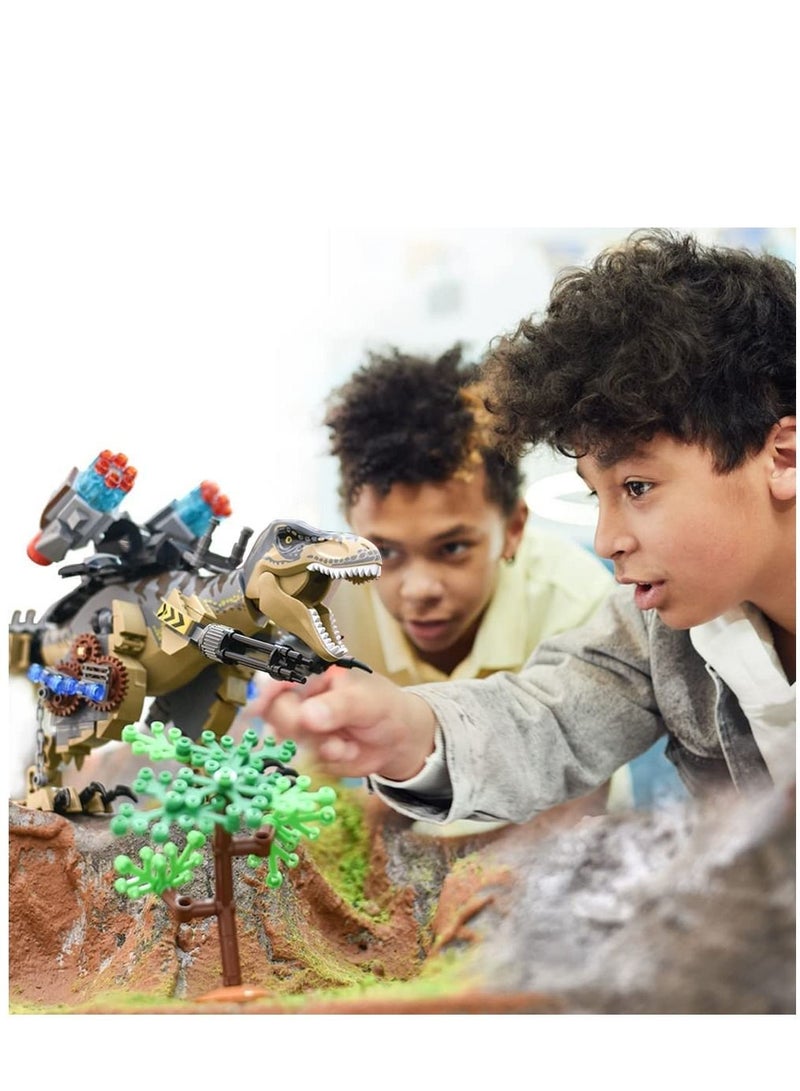 واي آند دي Dinosaurs Building Blocks Set 645 Pcs Dinosaur for Boys Age 8 9 10 11 12 13 14 Years Toys Kit Park World, Birthday Gifts and Girls - Image 4