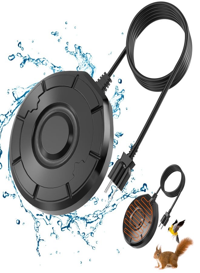 XpenGeny Bird Bath Heater for Outdoors in Winter, Birdbath Water Heater 120 W Pond De-Icer, Bird Bath Deicer Full-Covered Aluminum, Birdbath Heater Thermostatcally Controlled Auto Shut Off for Winter - Image 1